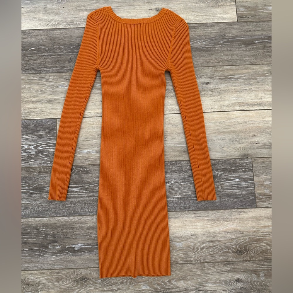 Orange Skin tight Dress, Women’s